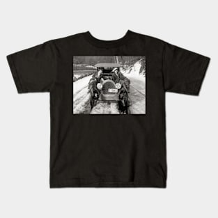 Women Posing On Automobile, 1920. Vintage Photo Kids T-Shirt